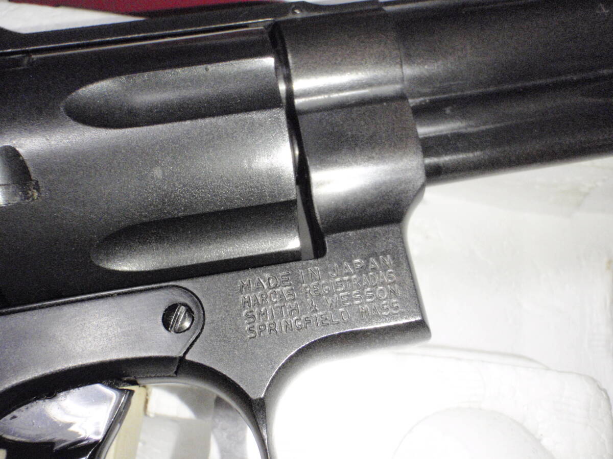 コクサイ S&W M29 6インチ HW 木グリ換装（.44MAGNUMダミーカート６発付）_画像4