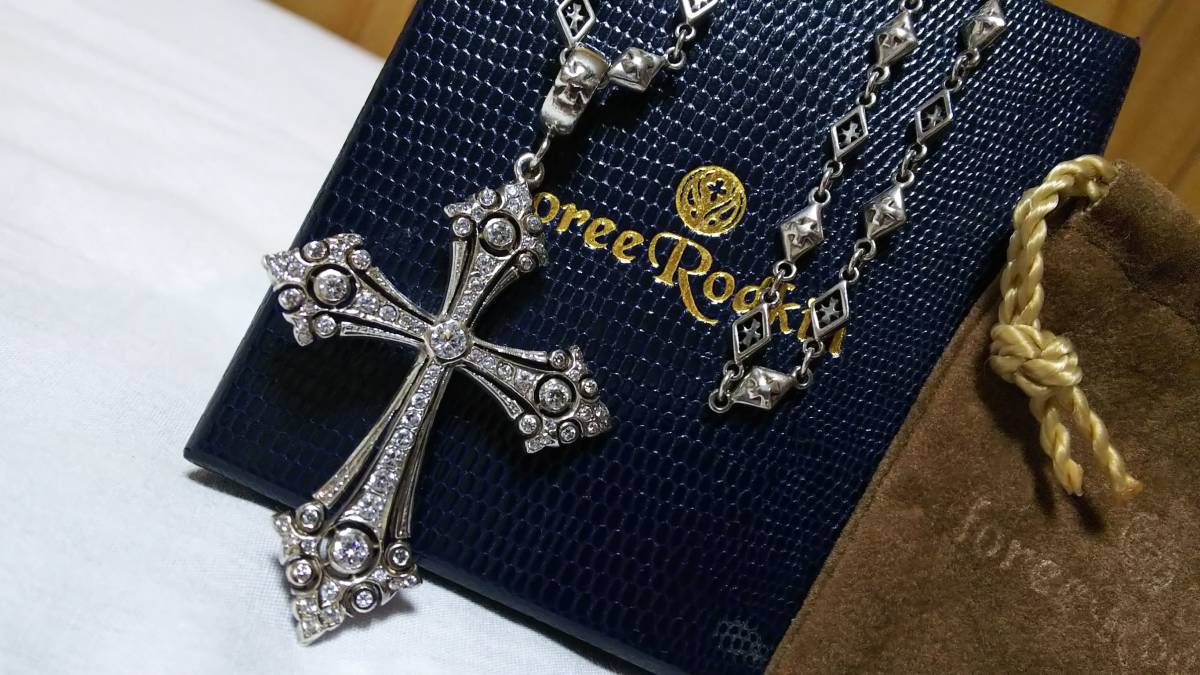  regular highest grade! Loree Rodkin Loree Rodkin fancy Cross silver 925 open gothic necklace 42cm maximum Large XL pendant top 