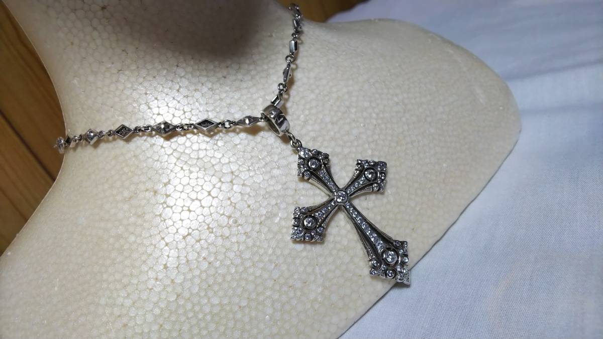  regular highest grade! Loree Rodkin Loree Rodkin fancy Cross silver 925 open gothic necklace 42cm maximum Large XL pendant top 