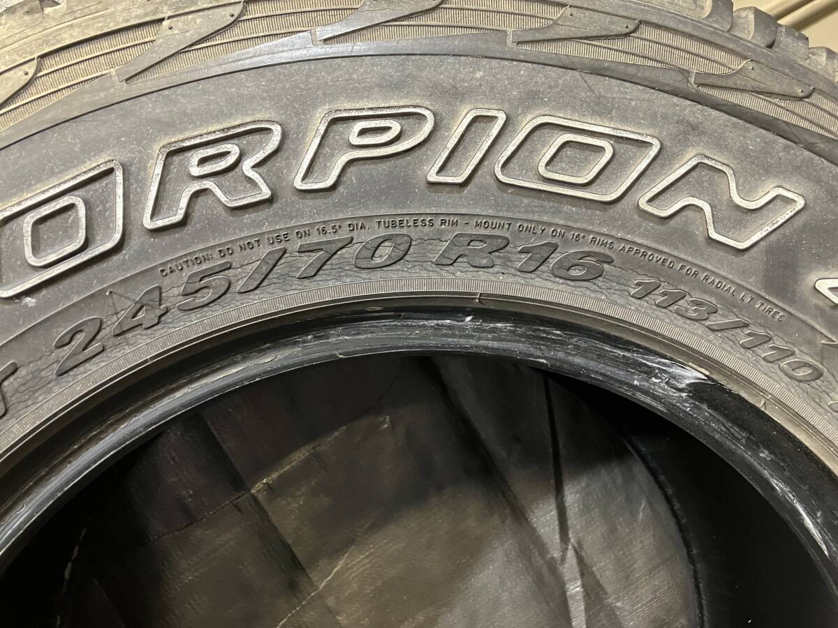 ホワイトレター PIRELLI 245/70R16 SCORPION ATR 4本セット デザインがカッコイイ！！ 245/70-16_画像8