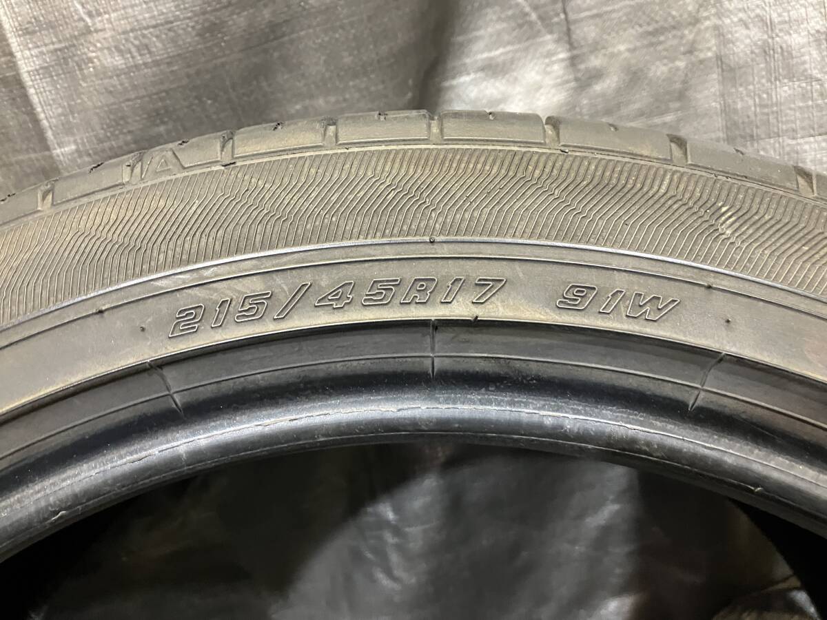 バリ溝 グッドイヤー 215/45R17 EFFICENT GRIP EG01 2本セット 中古タイヤ 215/45-17 カローラ プリウス ポロ 等の画像6