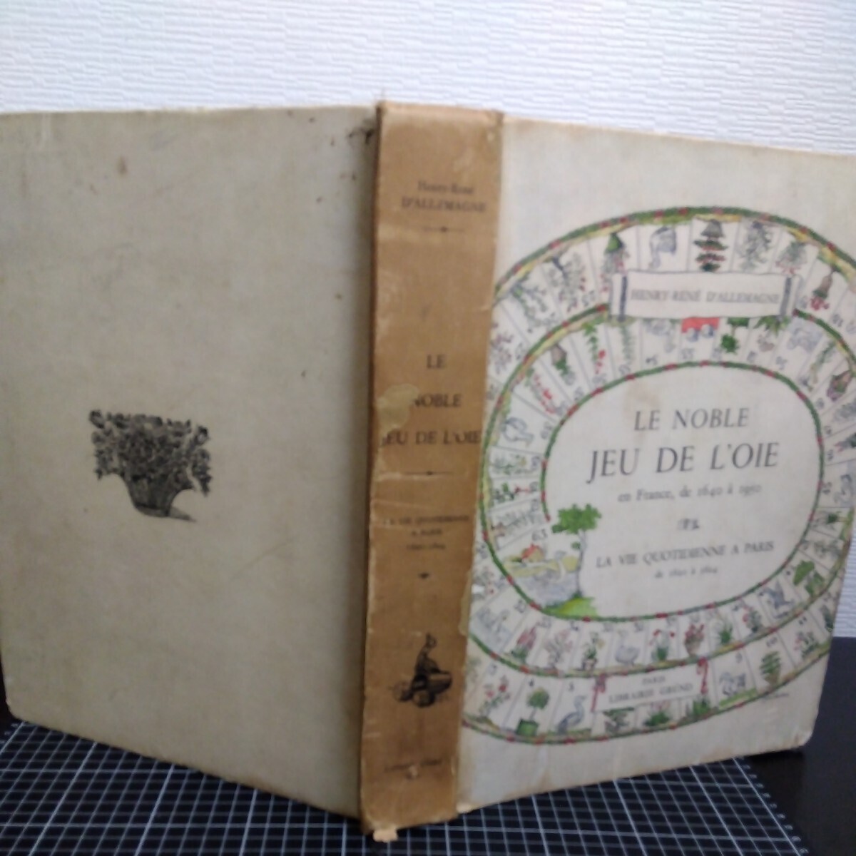 LE NOBLE JEU DE L'OIE en France, de 1640 1950 LA VIE QUOTIDIENNE A PARISde 1820 1824 フランス 貴族の双六 歴史 洋書 古書 _画像8