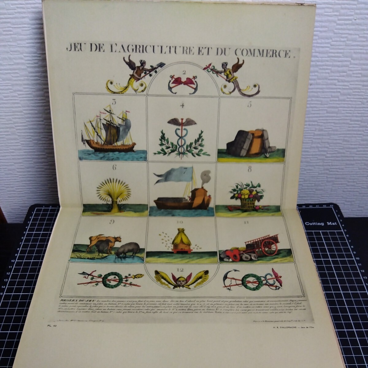 LE NOBLE JEU DE L'OIE en France, de 1640 1950 LA VIE QUOTIDIENNE A PARISde 1820 1824 フランス 貴族の双六 歴史 洋書 古書 _画像7