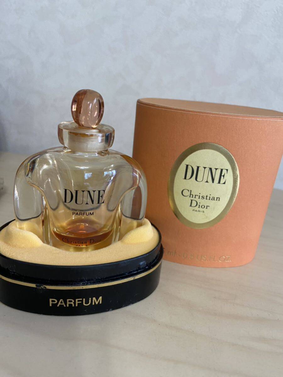 Dior クリスチャンディオール 香水 15ml DUNE デューン パルファム　残量少　定形外郵便は350円　ボトルタイプ_画像1