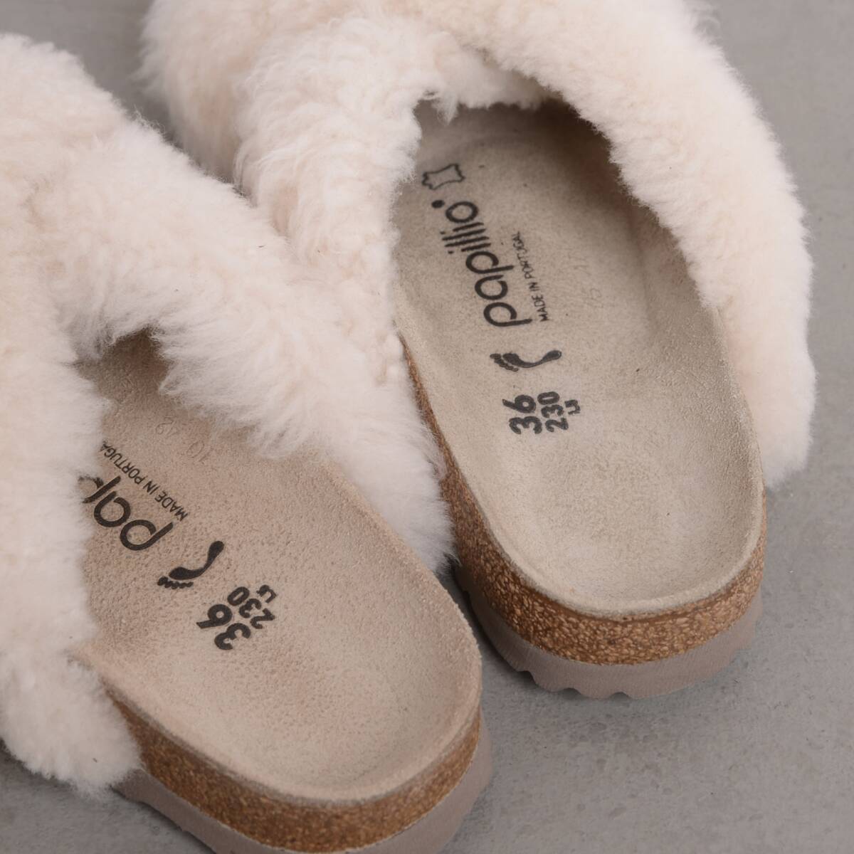 【美品】ビルケンシュトック パピリオ デイトナ ファー36 ナロー クロスサンダル BIRKENSTOCK Papillio Daytona Fur_画像7