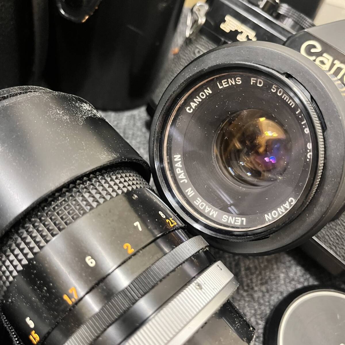 【C-24014a】カメラ セット売り まとめ売り Canon キャノン RICOH リコー フィルムカメラ XR6 ズームレンズ付き 中古 通電未確認 現状品_画像7