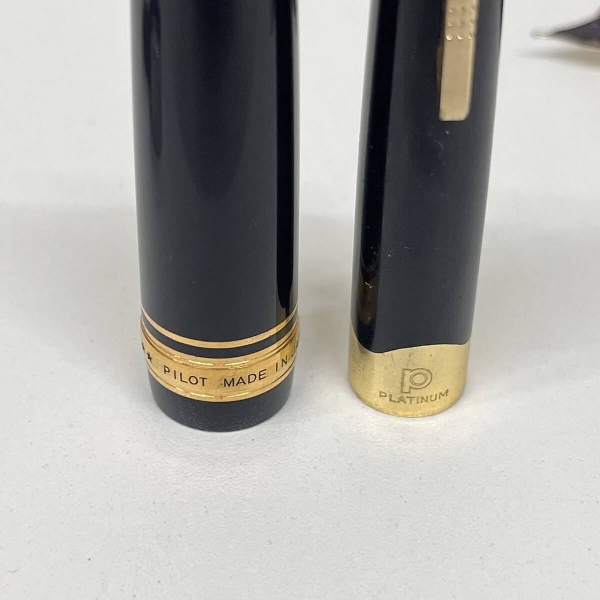 【C-22073】万年筆セット PILOT CUSTOM 743 パイロット カスタム 万年筆 ブラック × ゴールド 14K-585 15 M 刻印 金 その他 18K 刻印の画像9