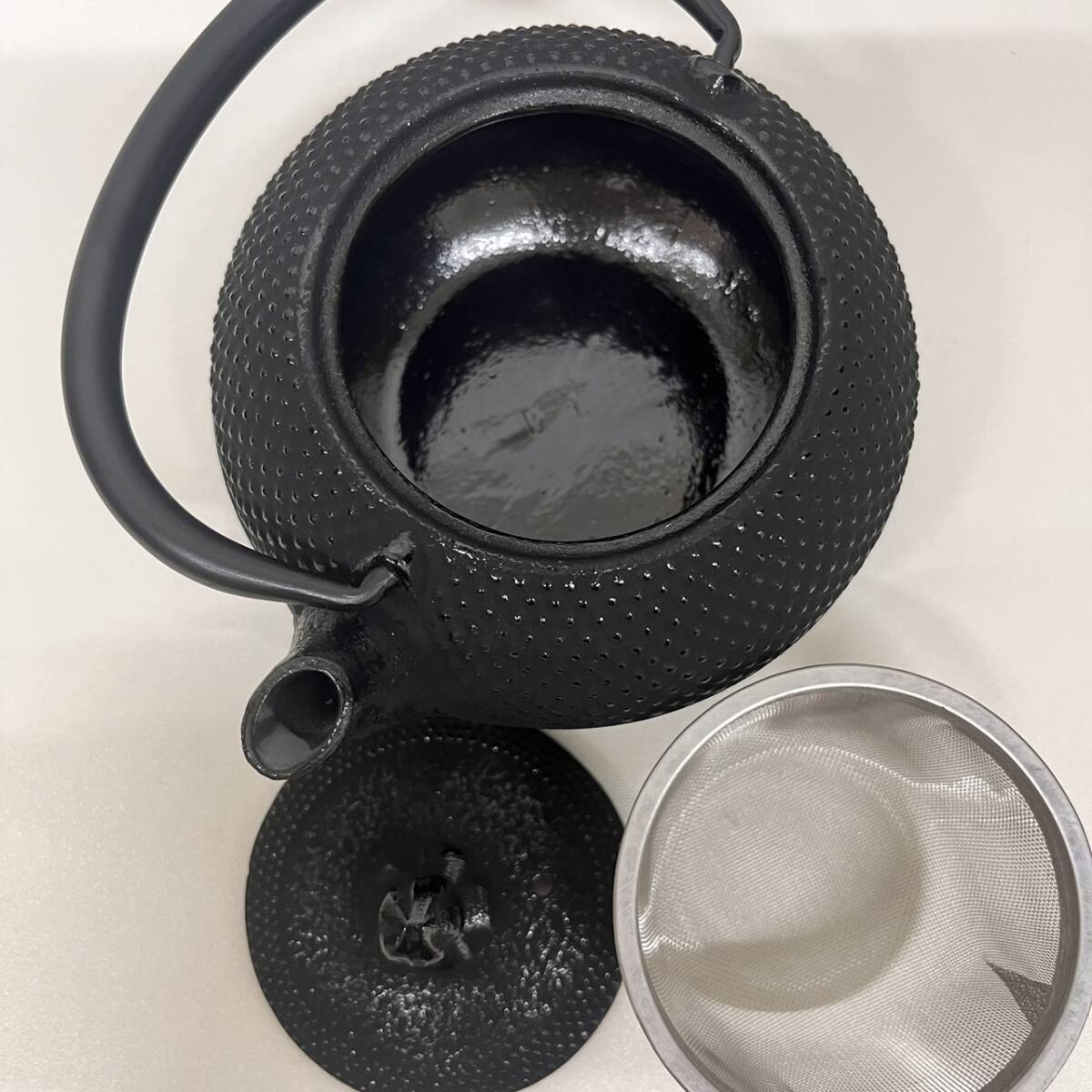 【C-22572】南部鉄器 鉄瓶 茶道具 南部鉄器 煎茶道具 鉄製 金属工芸 急須 南部鉄瓶 茶器 銅製 保管品の画像8