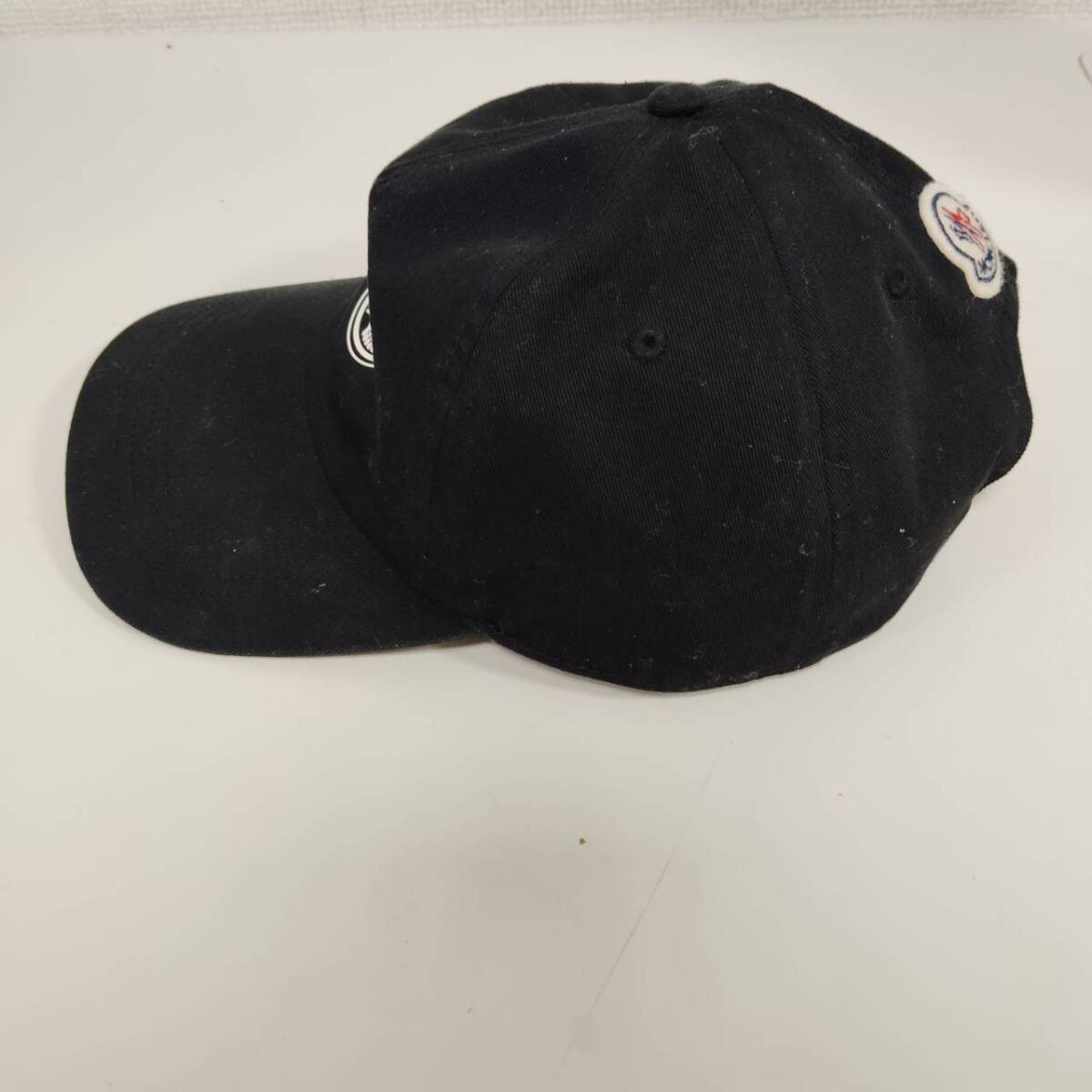 【F-13658】1円～ MONCLER WORLD BOXING 1952 帽子 メンズ キャップ 黒色 つば有 中古品の画像8