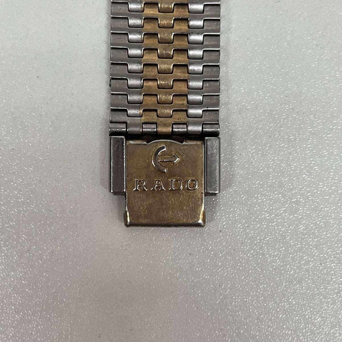 【C-24245】RADO ラドー BALBOA バルボア V 自動巻き 3針 デイト アナログ 腕時計 ゴールド カットガラス 純正ベルト 本体のみ 不動 現状品_画像7