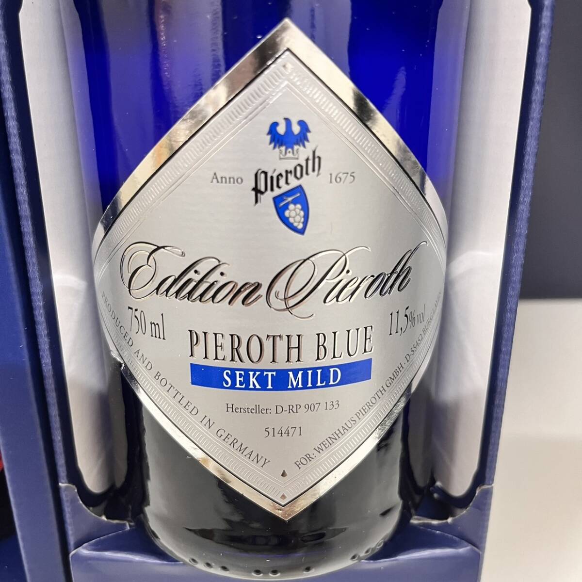 【C-24381】未開栓 スパークリングワイン セット売り シン ルージュ 750ml 13.5% PIEROTH BLUE SEKTMILD 750ml 11.5%の画像4