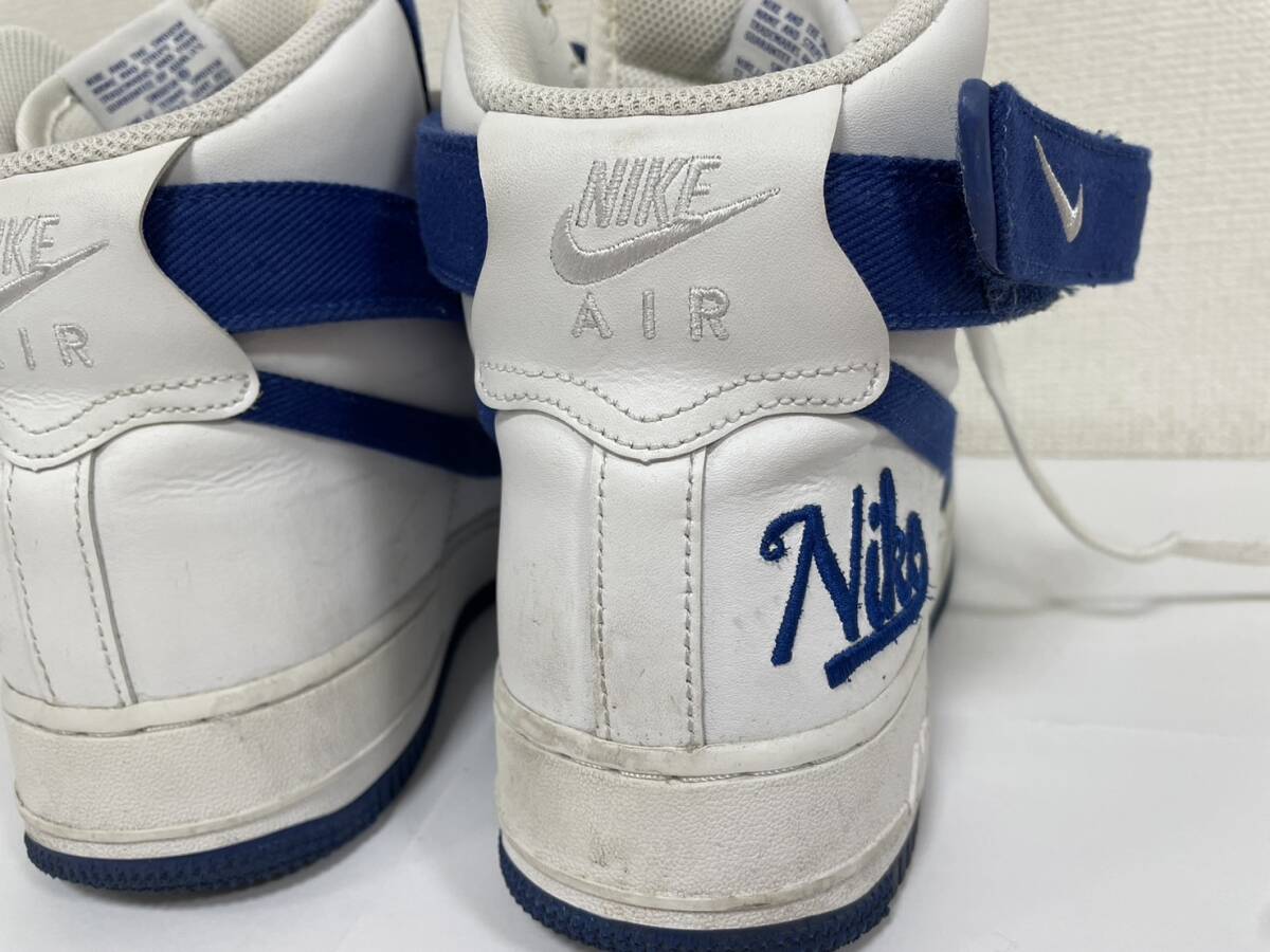 【F-14847】 NIKE スニーカー / AIR FORCE 1 HIGH 07 LV8 EMB / DC8168-100 27cm ドジャースコラボ エアフォース1 ナイキの画像3