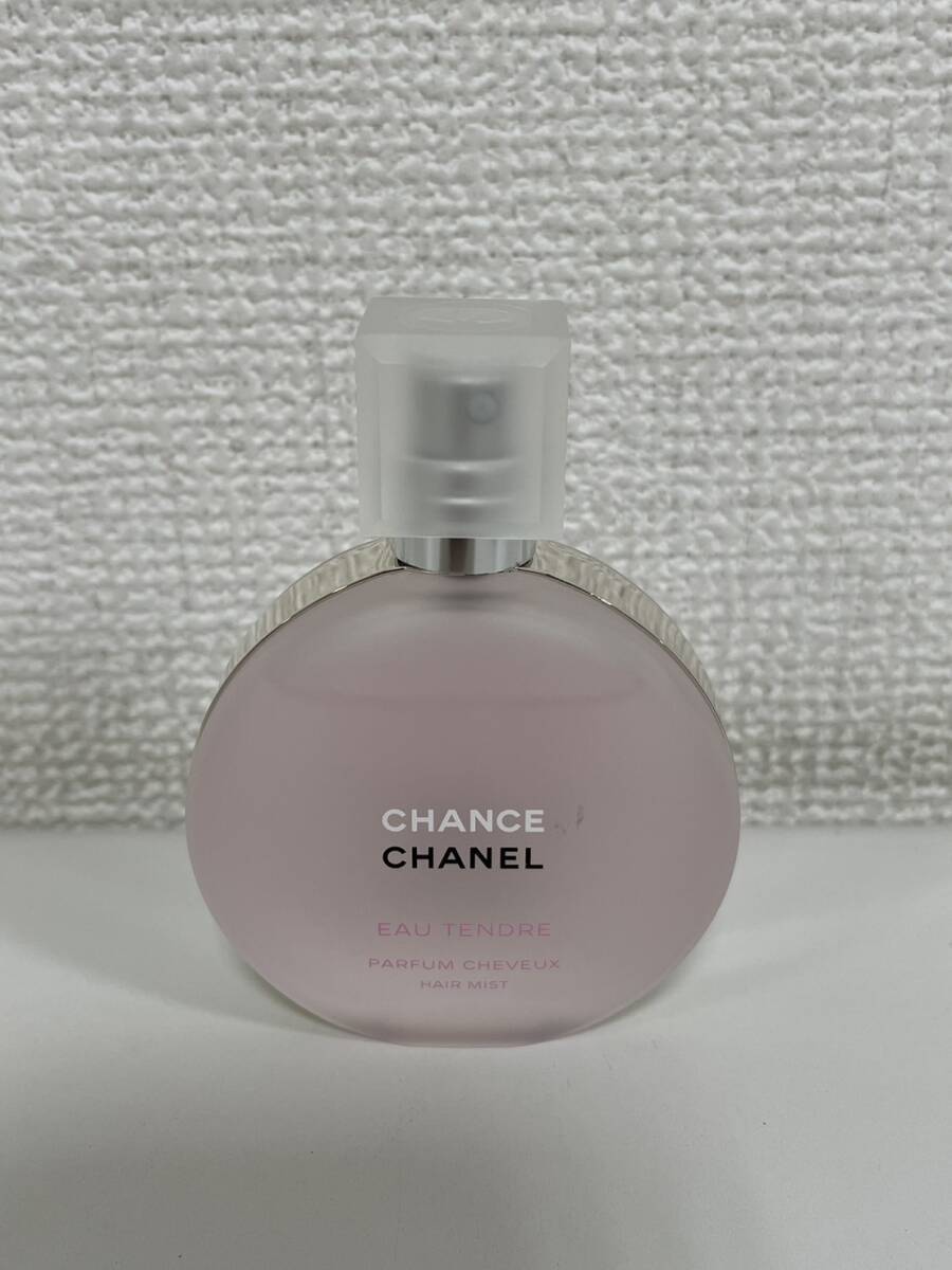 【F-14072】 CHANEL CHANCE EAU TENDRE HAIR MIST 35mL 残約7～8割 シャネル チャンス オータンドゥル ヘアミストの画像1