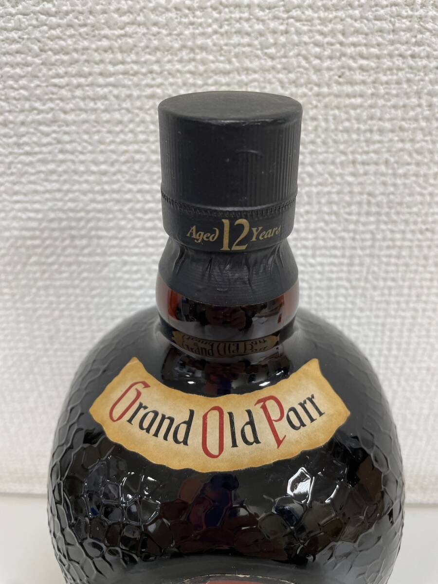 【F-14755】 未開栓 Grand Old Parr 12年 De Luxe Scotch Whisky 43% 1L グランド オールドパー スコッチウイスキーの画像2