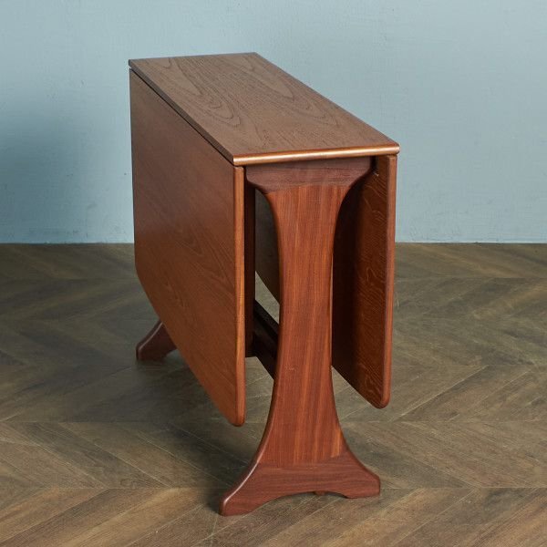 [77319]G-PLAN Fresco ダイニングテーブル 木製 チーク 英国 ヴィンテージ バタフライテーブル ゲートレッグテーブル ドロップリーフ_画像2