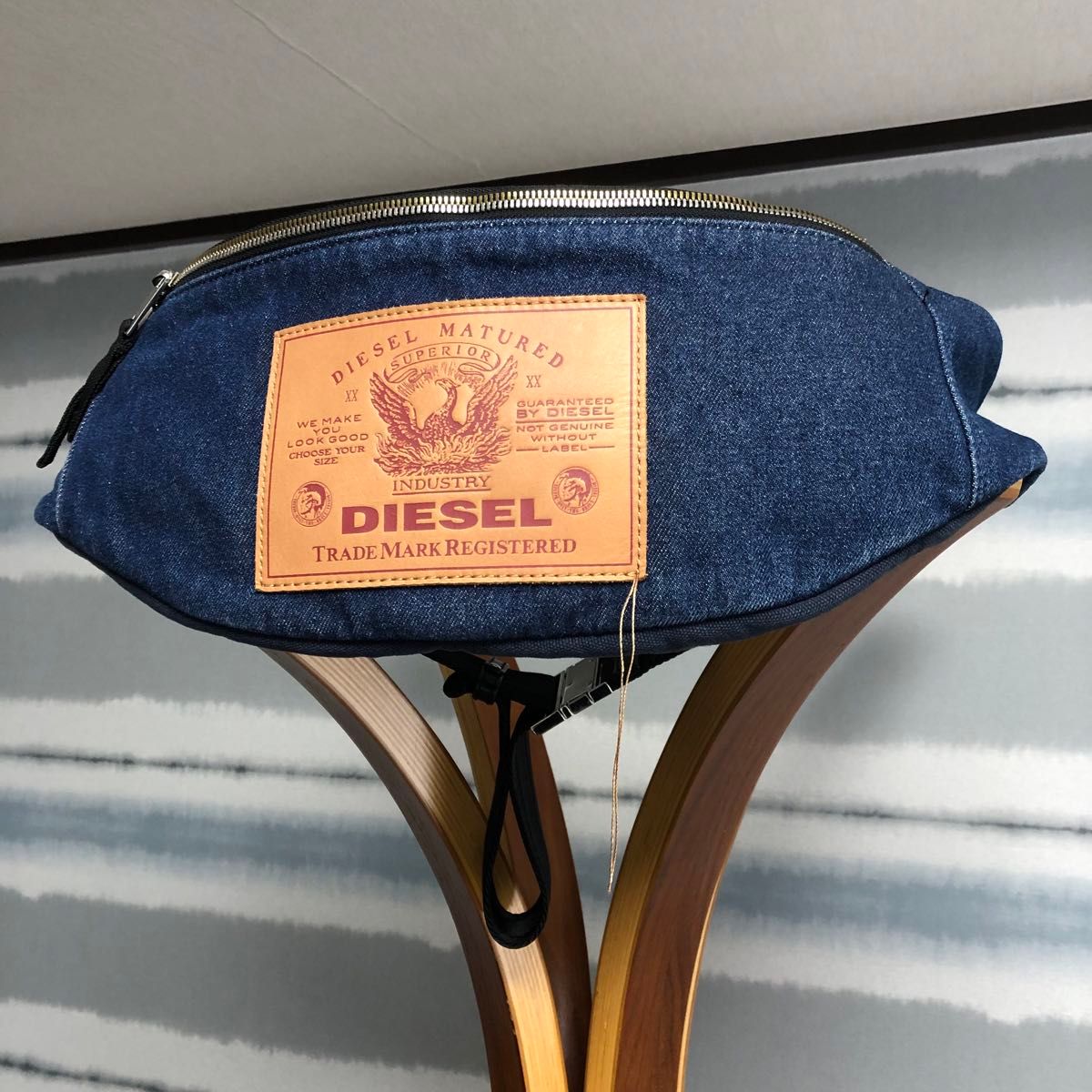 【DIESEL】ディーゼル ウエストバッグ　ベルトバッグ　デニム　ウエストポーチ　ボディバッグ ワンショルダー　ロゴ