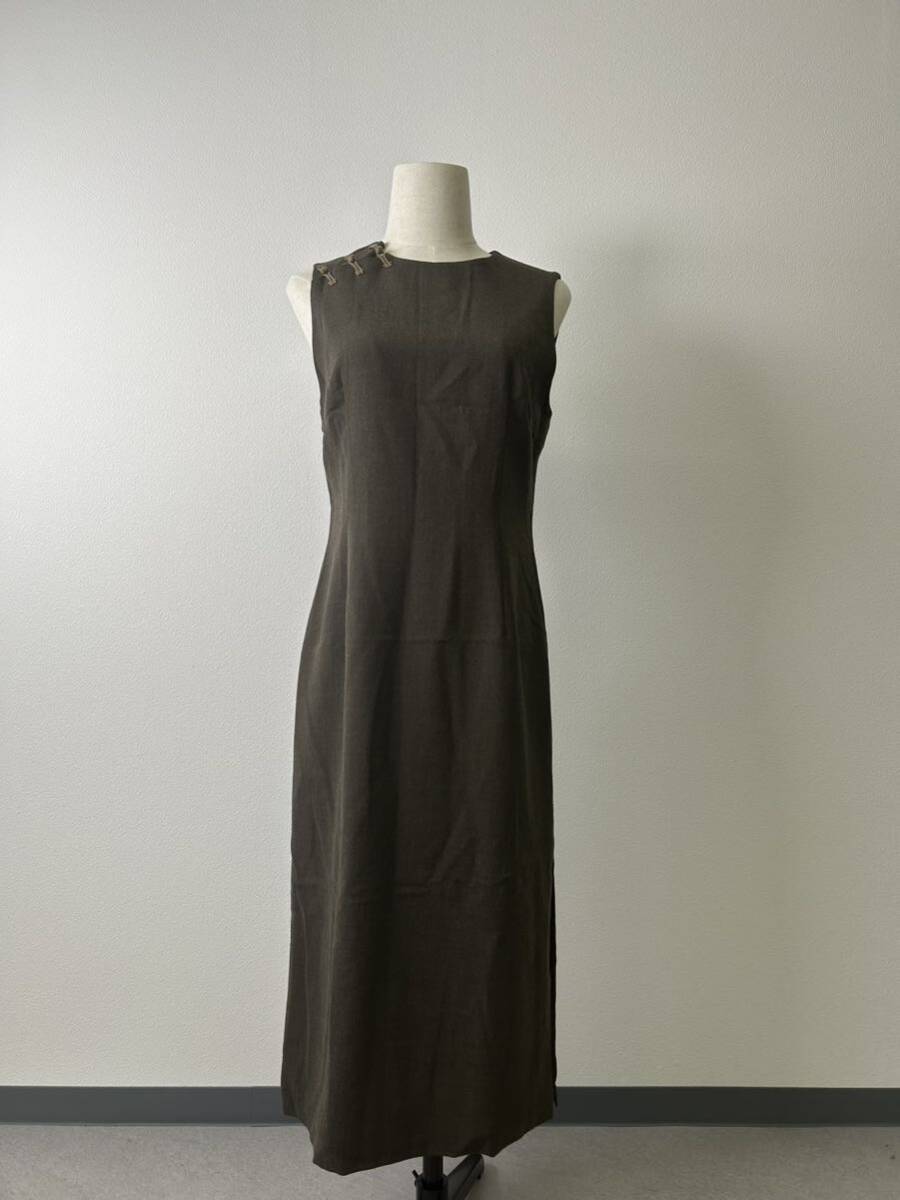 C3 PS Paul Smith ポールスミスウーマン ノースリーブワンピース ドレス size40 カーキ×レッド 女性用 レディースの画像1