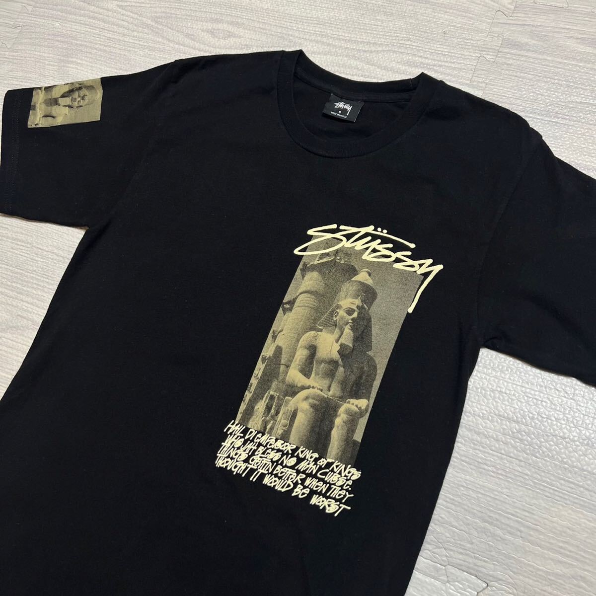 【即決】激レア Stussy Emperor Crewneck ステューシー エンペラー Tシャツ カットソー ブラック Sサイズ クルーネック 黒 ヴィンテージ