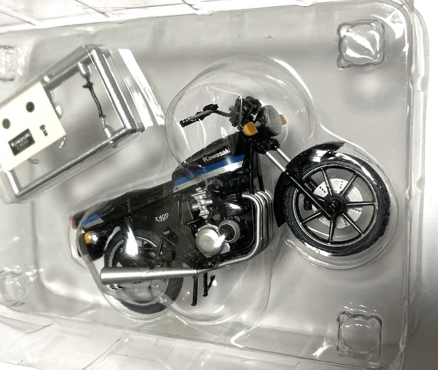 エフトイズ 1/24 ロードバイクコレクション KAWASAKI Z400FX シークレット F-toys ヴィンテージバイクキット_画像4