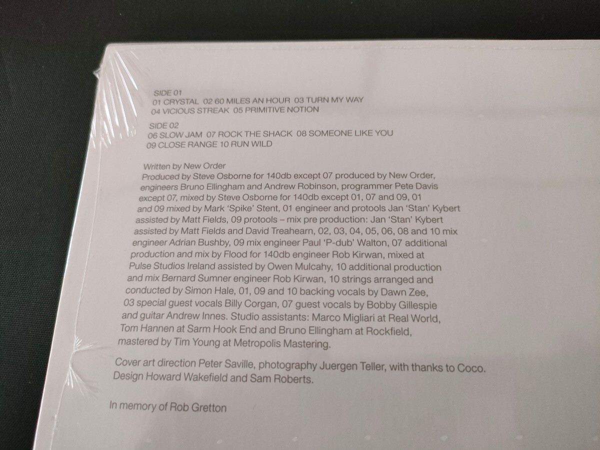 新品未開封LPレコードNEW ORDER ニュー・オーダー Get Ready ゲット・レディー 2001年発表作品 7thアルバムの画像3
