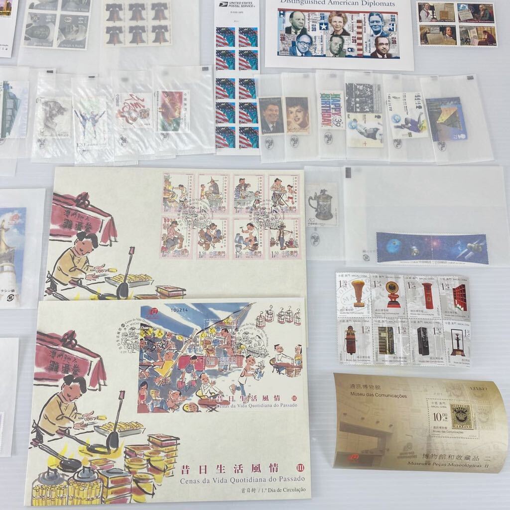  希少 ヴィンテージ 海外切手 中国 絵画 博物館 世界各国① 未使用切手 50枚以上 コレクション 保管品 の画像7
