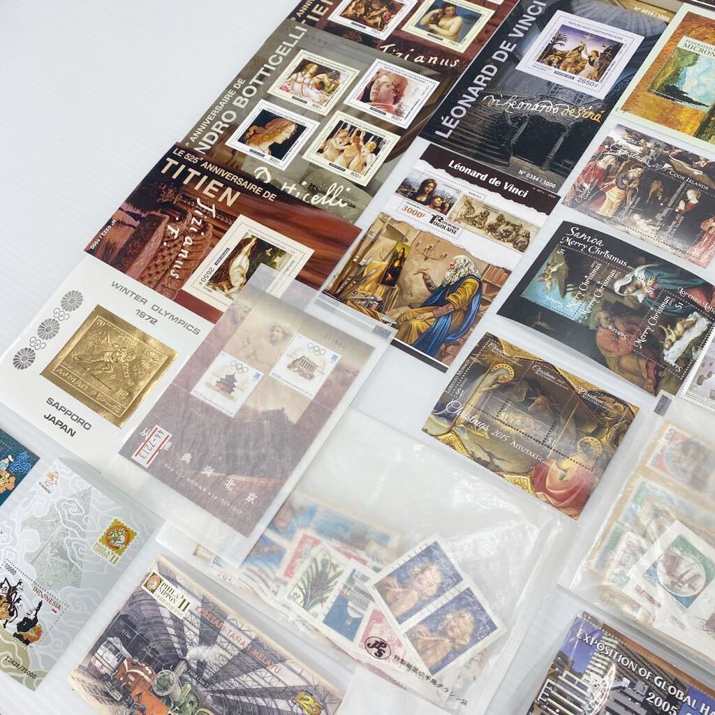 【1円スタート】希少 海外切手 風景 絵画 記念 レトロ コレクション 記念印 大量150枚以上 保管品（UK） の画像4