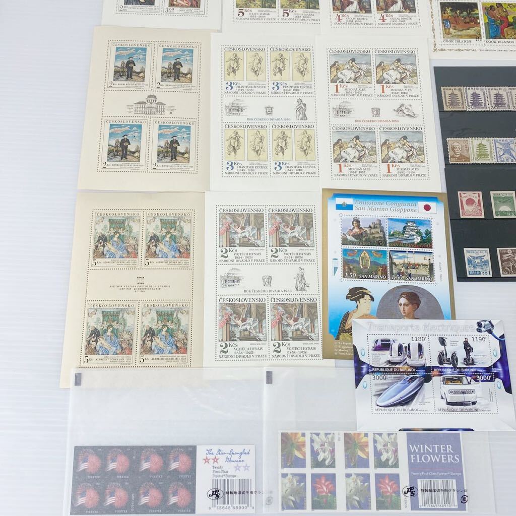 【1円スタート】希少 海外切手 オリンピック 植物 戦闘機 宇宙 風景 絵画 記念 レトロ コレクション 80枚以上 保管品（UK2）の画像6