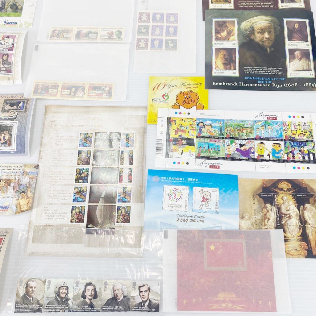 【1円スタート】海外切手 絵画 芸術 風景 香港 世界各国 大量80枚以上 コレクション 保管品（UK4）の画像7