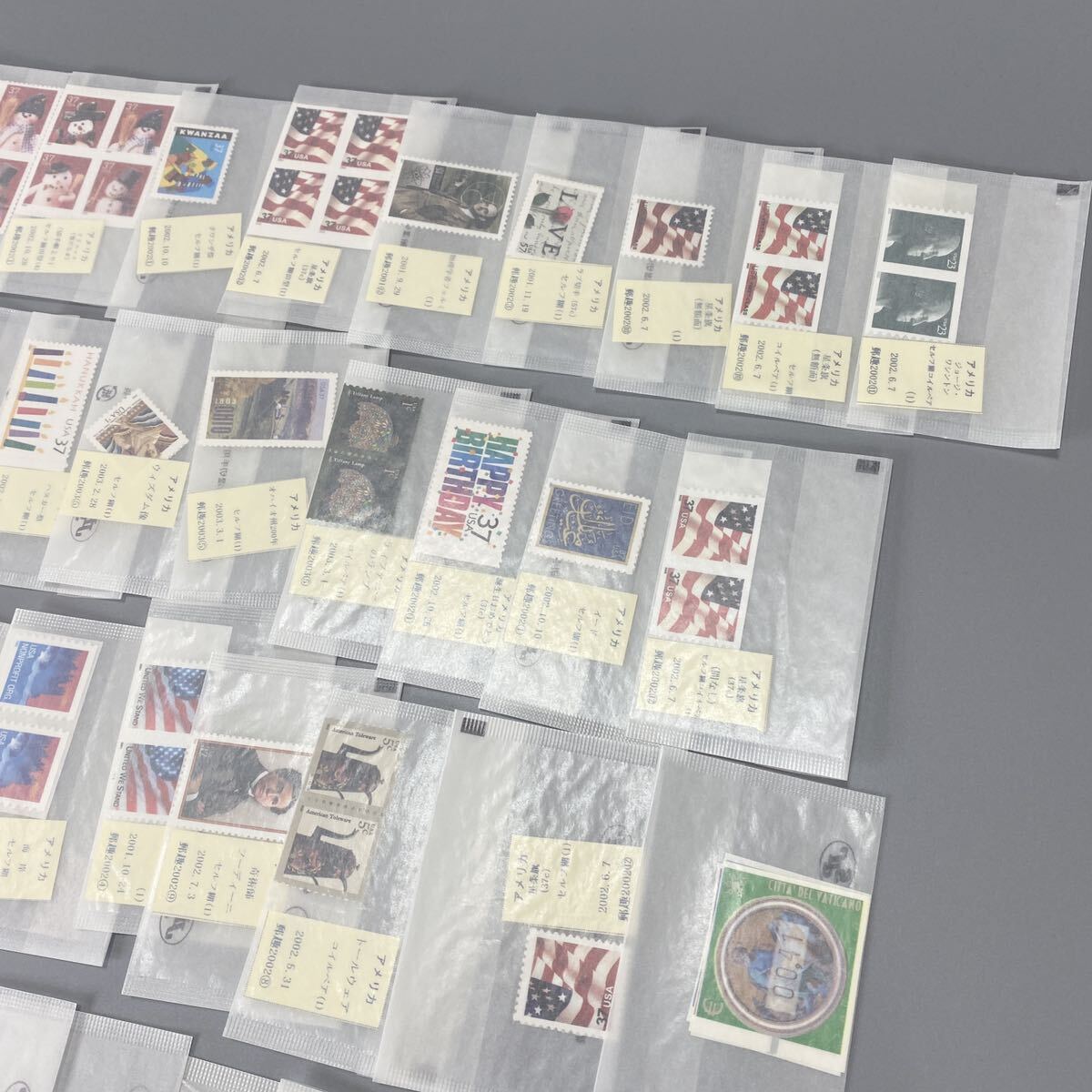 希少 海外切手 アメリカ ヨーロッパ 等世界各国③ 未使用切手 59袋 コレクション 保管品 の画像3