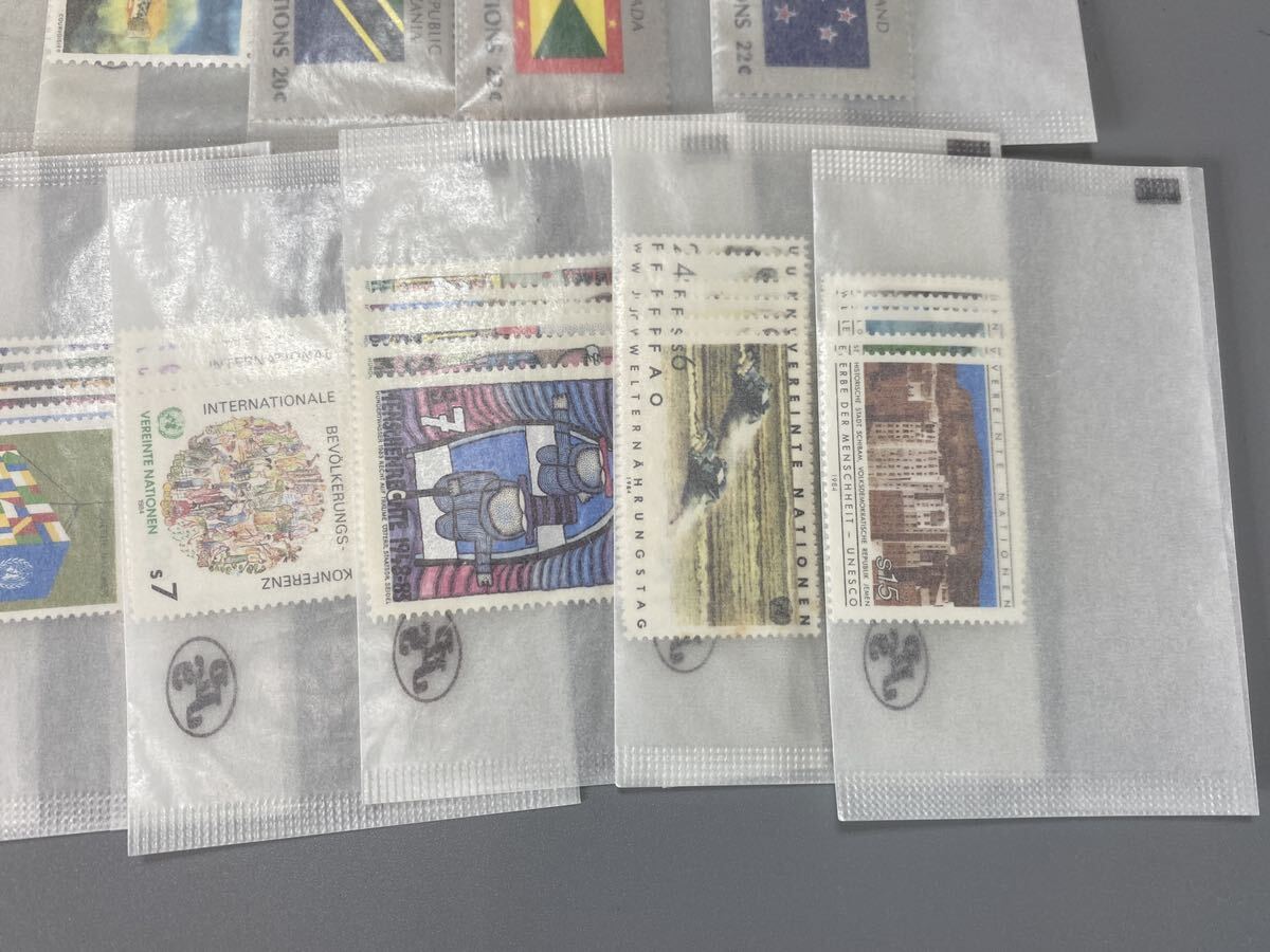 【1円スタート】海外切手 バラ切手 国連 人物 絵画等 未使用切手 50袋 コレクション 保管品の画像10