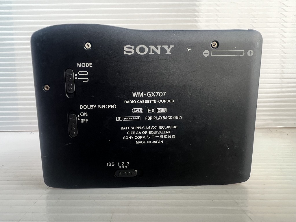 ◆SONY ソニー WALKMAN FM-AM 高性能録再機 上位モデル ポータブルカセットプレーヤー WM-GX707◆の画像6