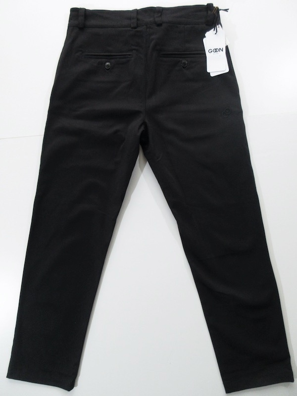 [GOON MILANO / Италия ] Япония не поступление редкость бренд * Basic хлопок брюки чёрный размер 44!! (41800 иен стрейч брюки )