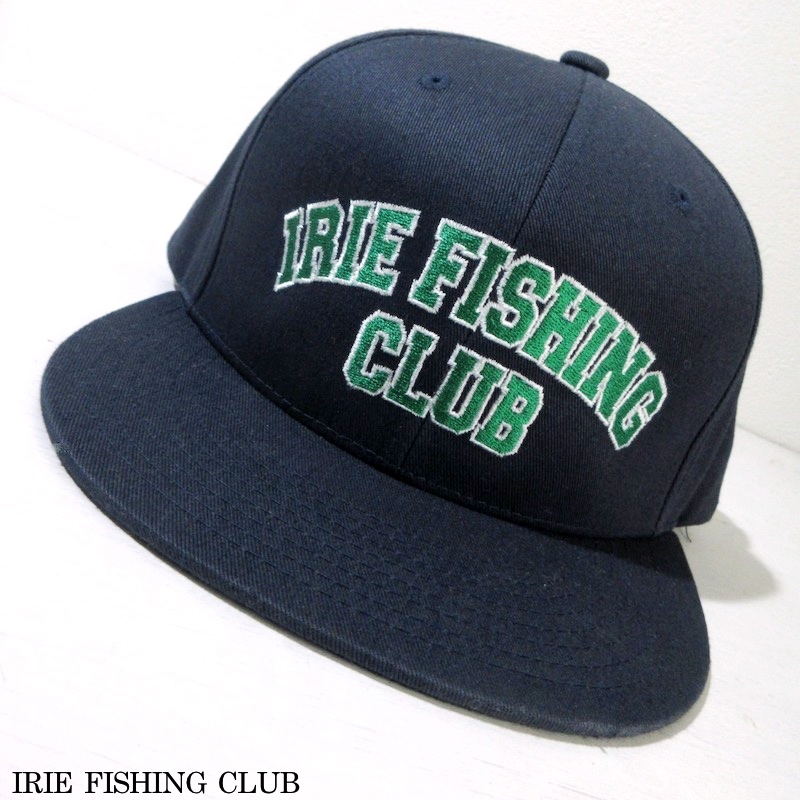 【IRIE FISHING CLUB アイリーフィッシングクラブ】刺繍ロゴ キャップ ネイビー/グリーン!!_画像1