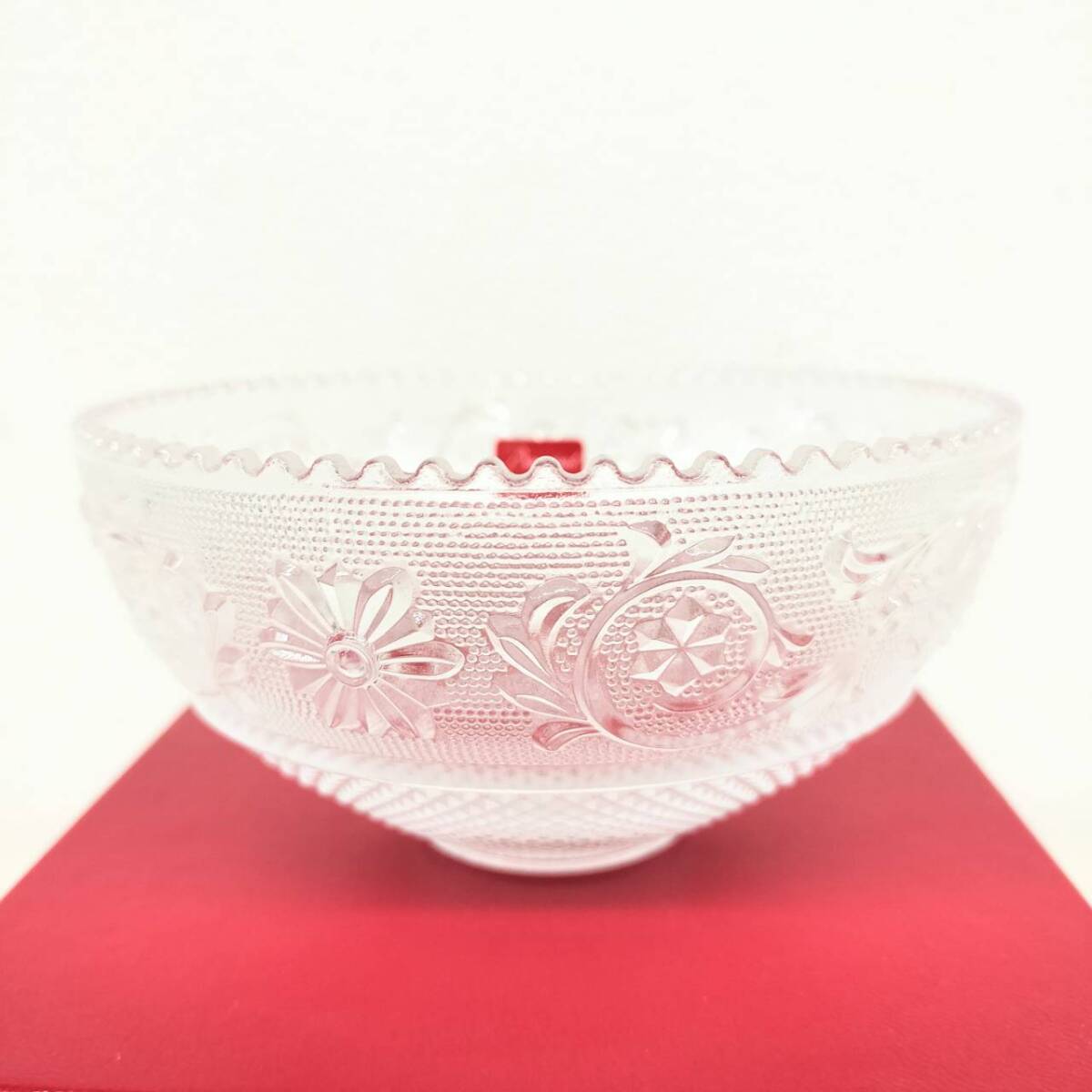 【IK-27585】1円～ Baccarat(バカラ) アラベスク スモールボウル 切子模様 未使用保管品 参考上代:10,450円_画像3