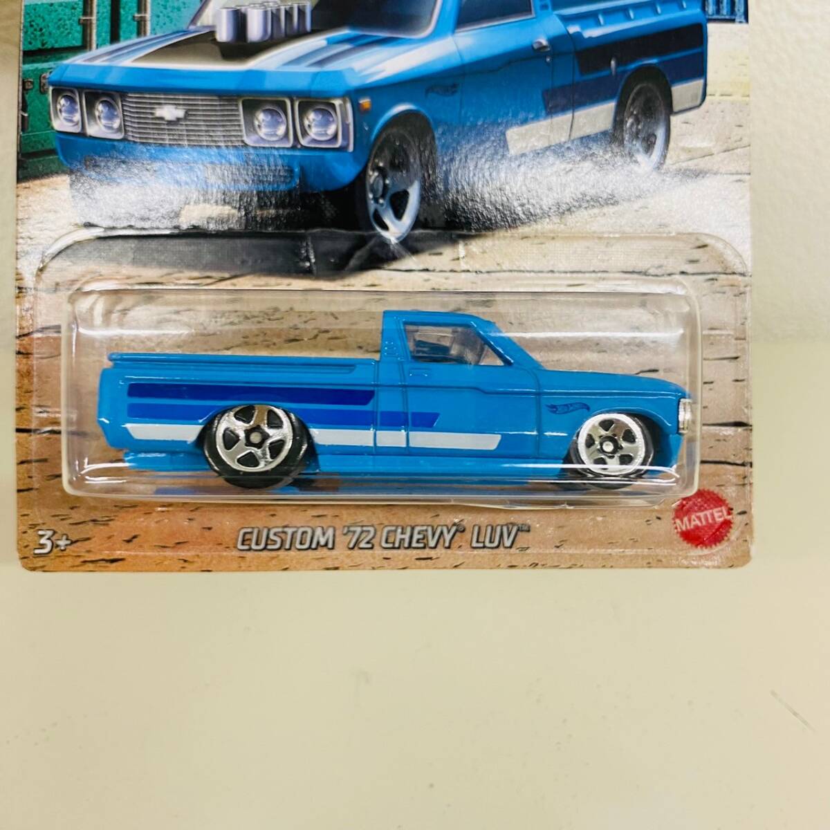 【IK-27809】1円～ HOTWHEELS MATTEL CUSTOM ’72CHEVY LUV 未開封品 長期保管の画像2