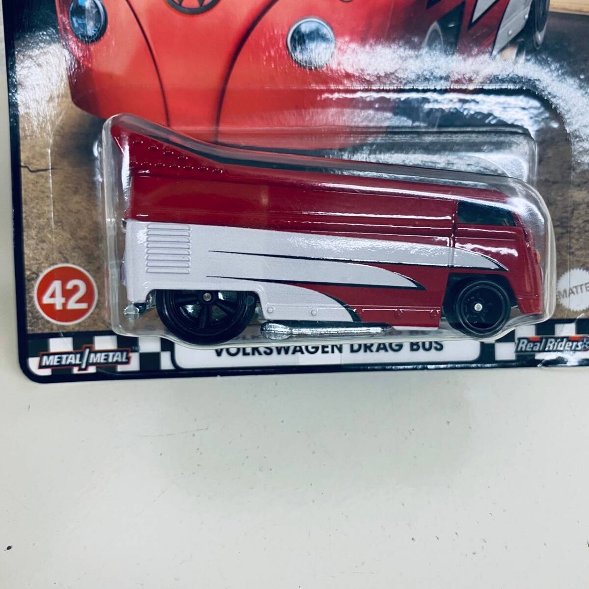 【IK-27833】1円～ HOTWHEELS BOULEVARD METAL/MEAL VOLKSWAGEN DRAG BUS 未開封 長期保管品 現状品の画像2