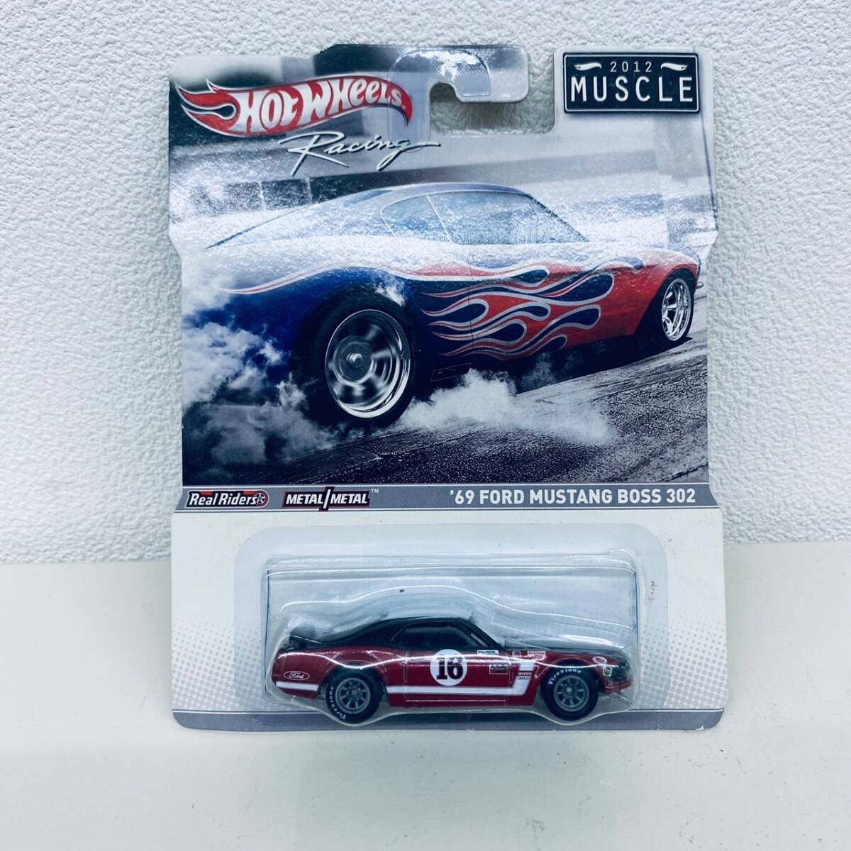 【IK-27842】1円～ HOTWHEELS Racing 2012 MUSCLE METAL/MEAL 69 FORD MUSTANG BOSS 302 未開封 長期保管品 現状品の画像1