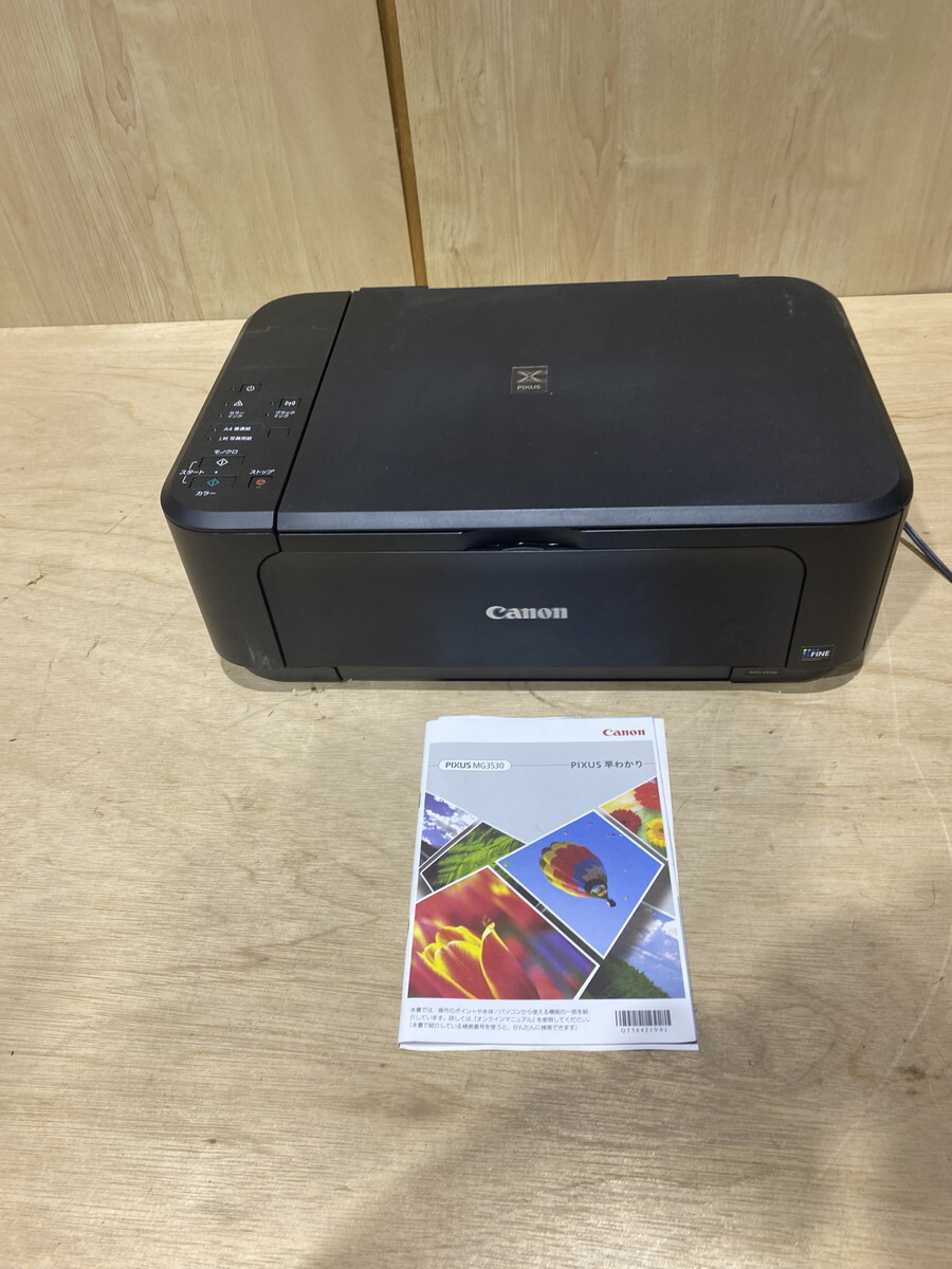 [11-30]Canon Canon ink-jet printer multifunction machine MG3530 PIXUS black electrification verification only OK secondhand goods long-term keeping goods 