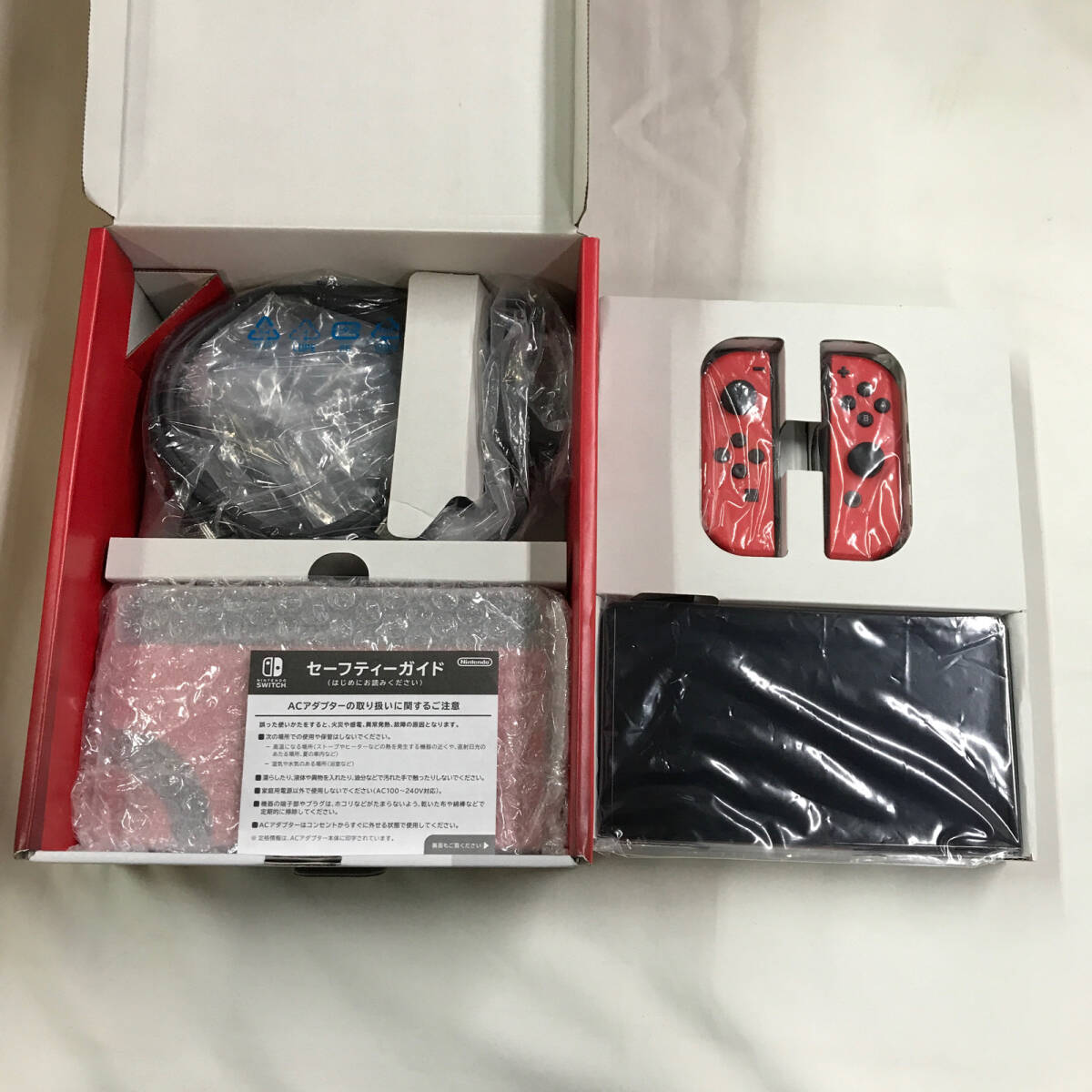 gx834 送料無料！美品 Nintendo Switch ニンテンドースイッチ 本体 有機ELモデル マリオレッド_画像2