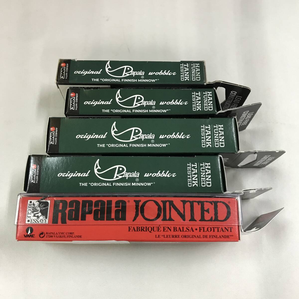 tx718 送料無料！5点セット 未使用品 Rapala COUNTDOWN ELITE JOINTED ルアー CDE75×2 CDE95×2 J-11×1の画像8