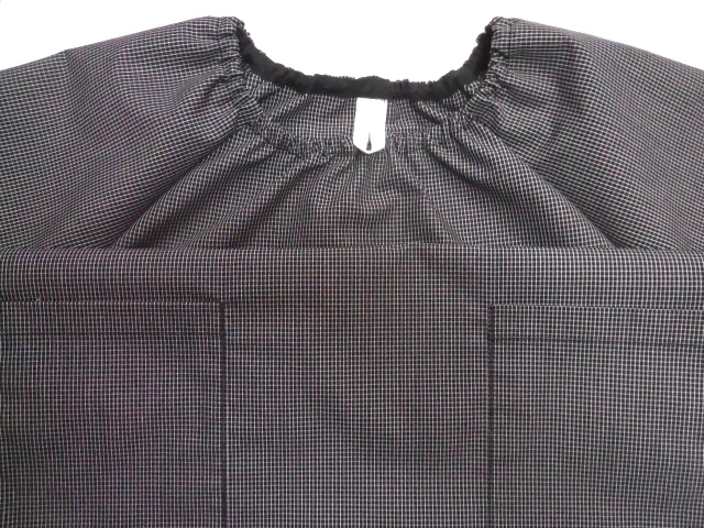  prompt decision [ short sleeves smock *140~150| black * black graph check ]sc2693