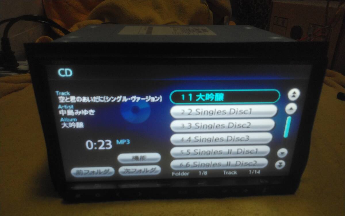 GCX311 ★ スズキ純正 メモリーナビ Clarion CD CD-R CD-RW MP3 DVDvideo ＯＫ オープンスライド タッチずれ無し ★★★の画像6