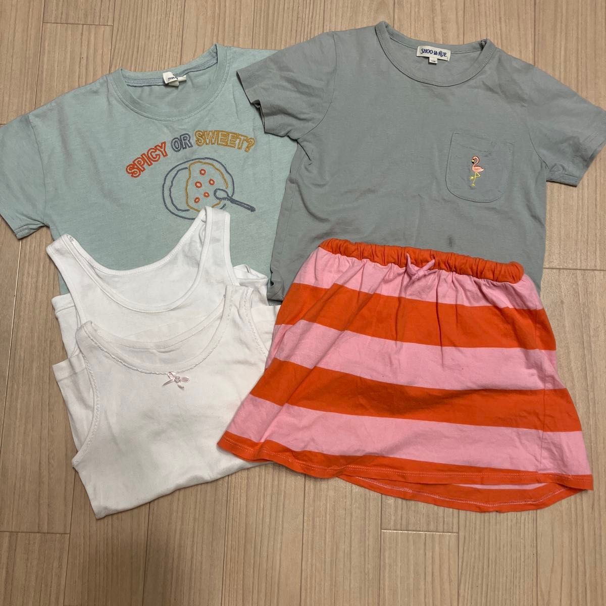 SM2 lagom GAP  半袖Tシャツ 肌着　スカート　スカッツ　春夏　110cm 女の子　ガール　保育園　幼稚園　５枚まとめ