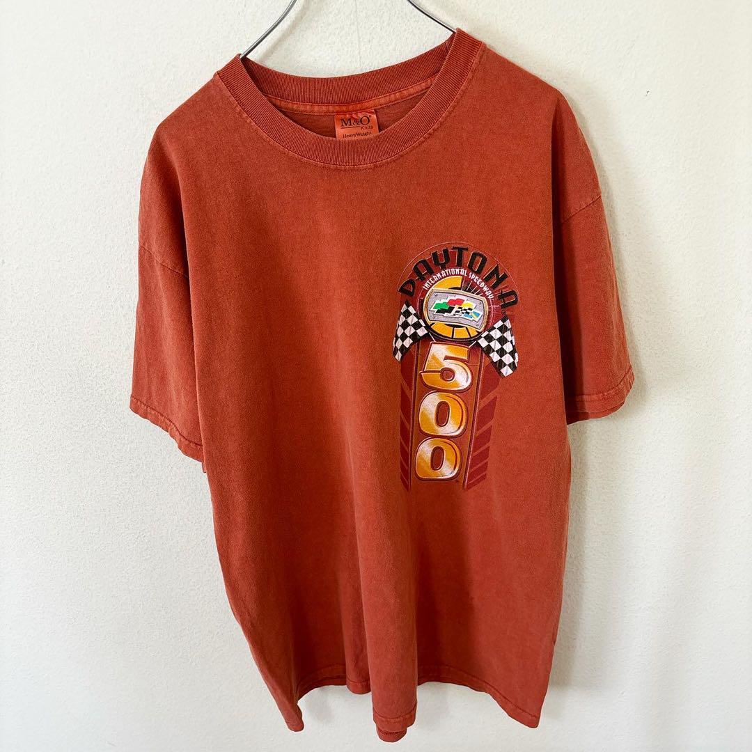 メキシコ製　00s M&O Knits 半袖　後染め　レーシング　Tシャツ　古着_画像2