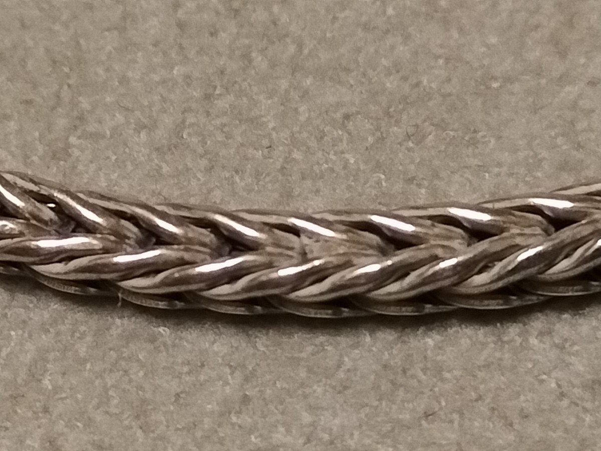  Vintage meki олень n винт цепь браслет серебряный 925 серебряный трос US неиспользуемый товар SILVER Navajo б/у одежда 