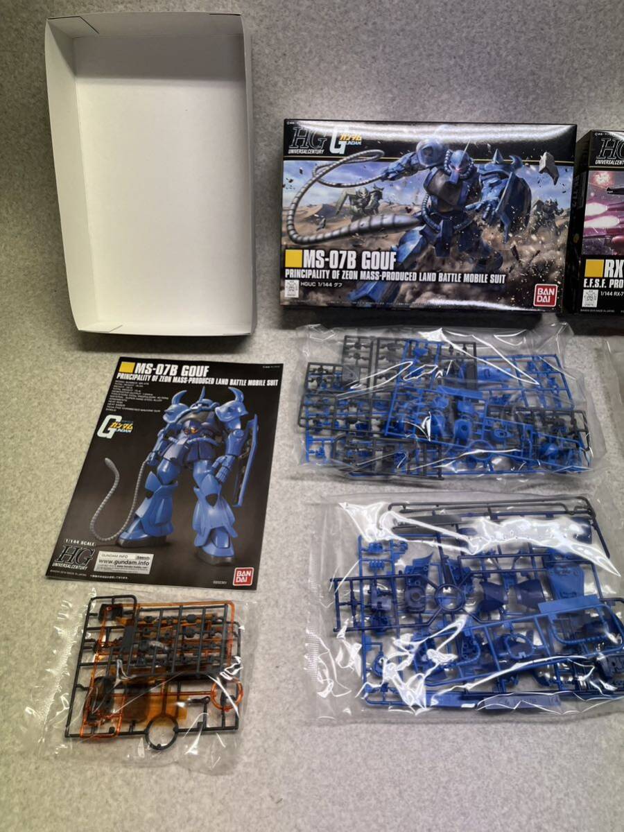 バンダイ プラモデル 2個セット HGUC 1/144 グフ MS-07B GOUF HGUC 190▼1/144 ガンキャノン RX-77-2 HG未組立_画像4