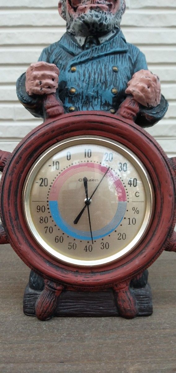 アンティーク　シチズン温湿度計　船長　Antique CITIZEN Temperature and humidity meter