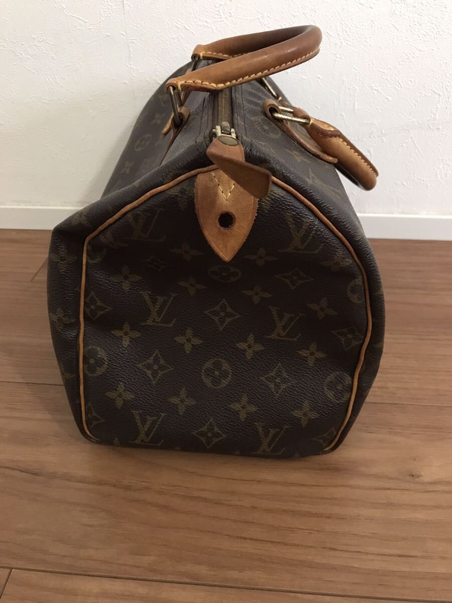 ルイヴィトン VUITTON モノグラム スピーディ30 M41526 レザー ハンドバッグ トート トップハンドル レディースの画像4