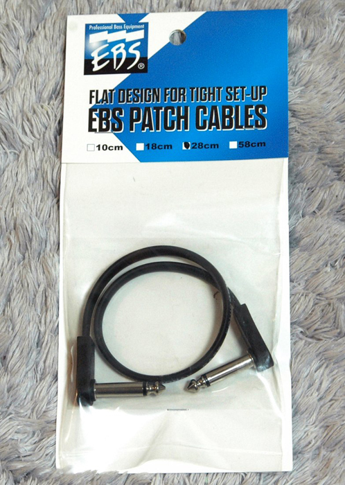 EBS Flat Design Patch Cable / PCF-28 フラットパッチケーブル 28cm LL型プラグ仕様_画像1