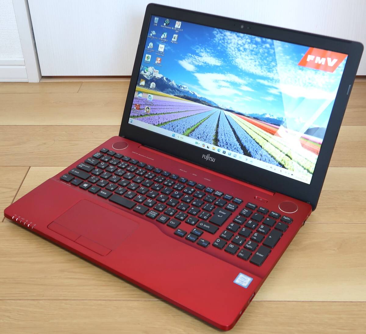 ★良品★Core i7-6700HQ/新品256GB SSD/8GB/フルHD/BD/ハイレゾONKYO SP/Win11 23H2★富士通LIFEBOOK AH53/X ルビーレッドの画像2